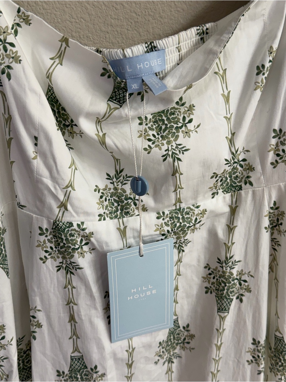 Hill House Matilda Dress Apple Green Basket Stripe NWT - Picture 3 of 5